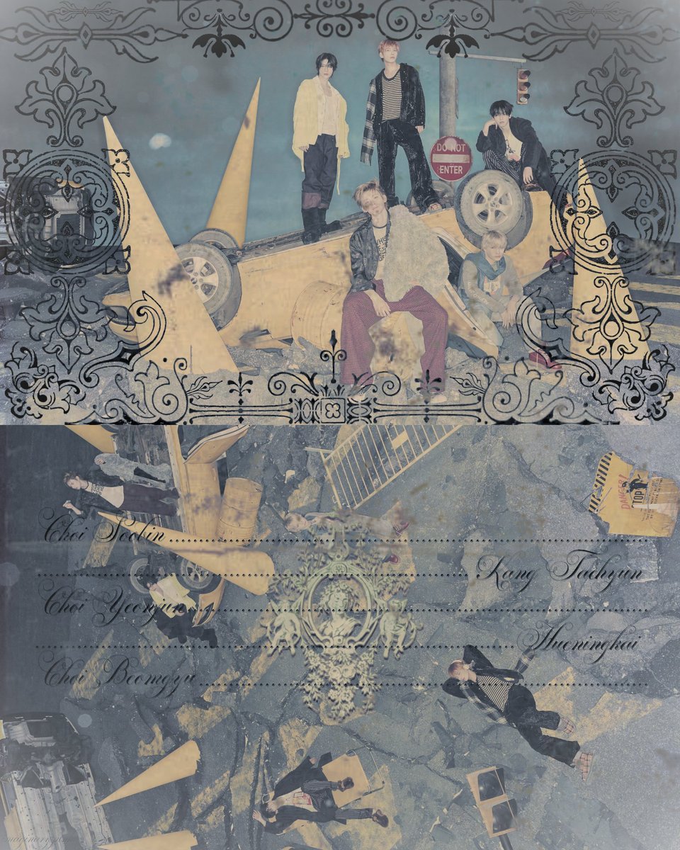 imaginarysptnk's tweet image. #txt #hunger postcard