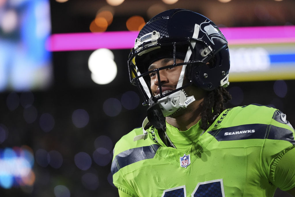 PFHOFAmbassador's tweet image. JAXON SMITH-NJIGBA, @Seahawks WR
In 2025, JSN, averaged 105.5 Receiving Yards per Game - a new single season Franchise Record - 23 yards per game HIGHER than previous team record by Steve Largent in 1979 - 82.5 YPG (Per PFR) #GoHawks #Hawks #Seattle #Seahawks #NFL #NFLX #NFLNews