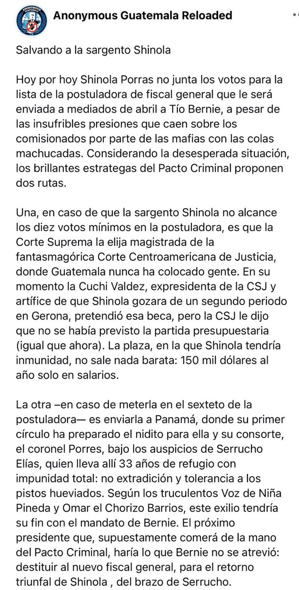 Anonymous Guatemala tweet media