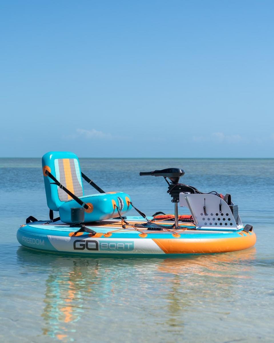 Floridaonatank1's tweet image. The GoBoat makes getting on the water simple—no trailer, fast setup, and access to spots bigger boats can’t reach. 🎣🚤
Save $50 with code Tankful50:
goboat.com/Tankful50⁠�
#GoBoat #FishingLife #InflatableBoat