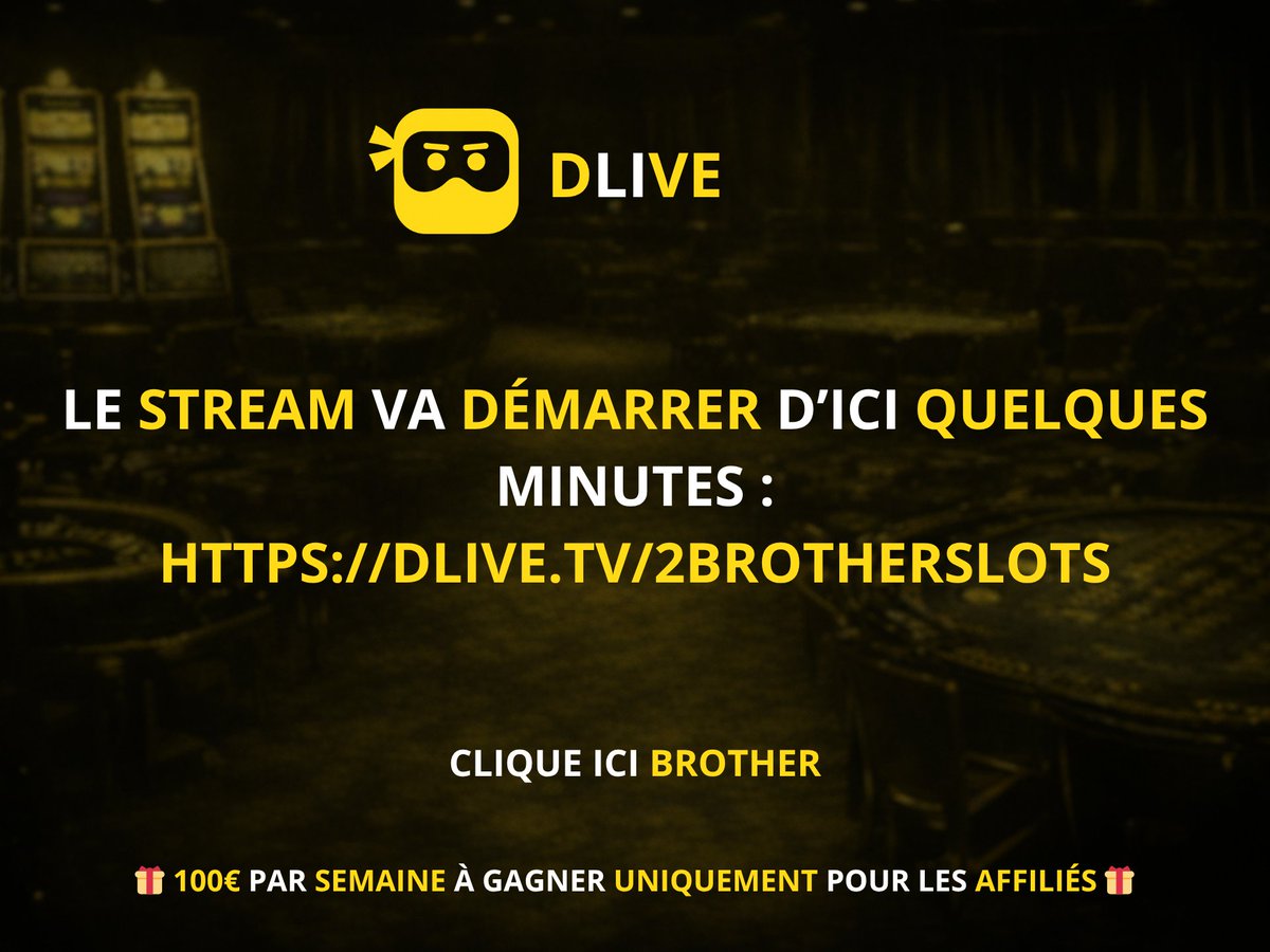 2BrotherSlots's tweet photo. EZZ CASINO START 3000$ ICI : 

https://t.co/DzWNSTczIb https://t.co/PlAy0jtISh