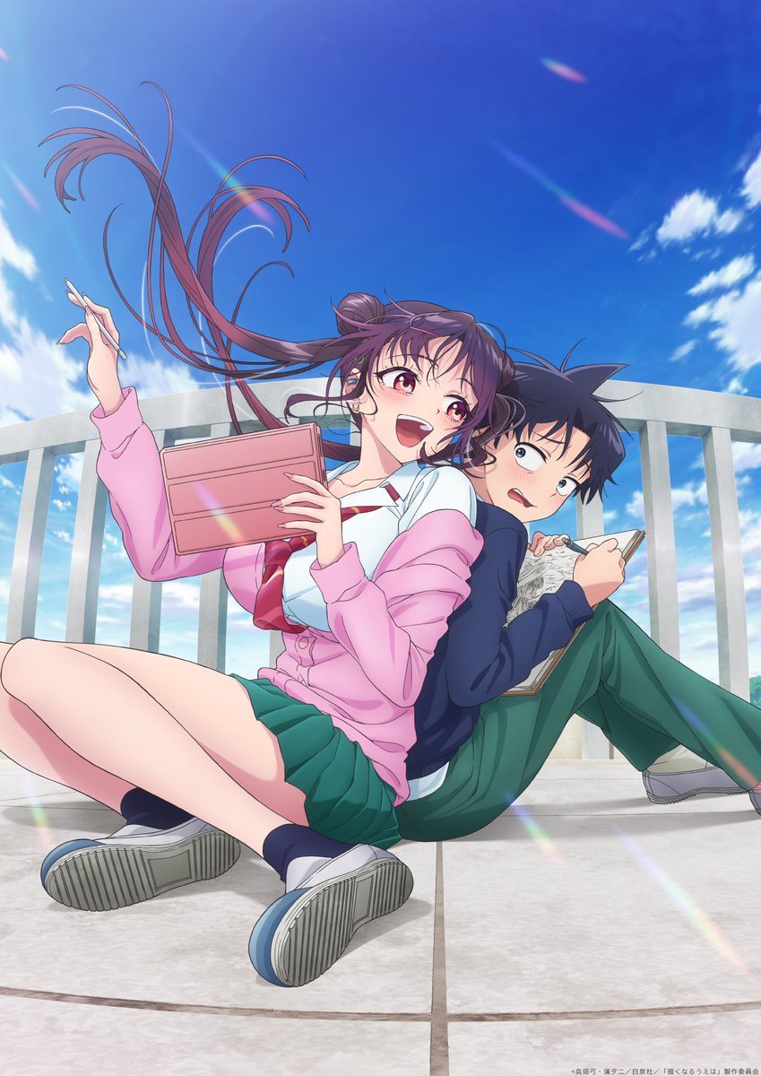 starlightb20's tweet photo. Pequeño vistazo a Now That We Draw ¡Amor por el arte! ✍️ Una gal y un mangaka introvertido inician un noviazgo falso para inspirar sus obras. #NowThatWeDraw #Manga #anime https://t.co/xmhSjrahY1