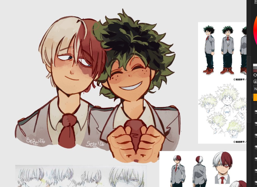 sez__sez's tweet photo. #MHA #shototodoroki #deku https://t.co/PZwDxQmslJ