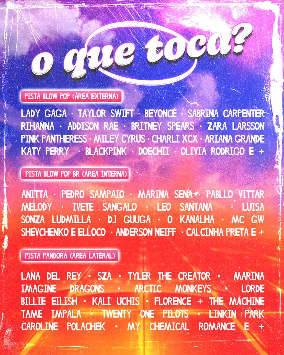 Nosso rolê está chegando e nossa line está mais que pronta para entregar o melhor do pop internacional e nacional ✨💖

🗓️ 04.04 
📍 VEGAS 
⏰ 22Hrs 

🎟️: sympla.com.br/evento/blow-po… ou via pix na dm da deualoucaprod!! 💋