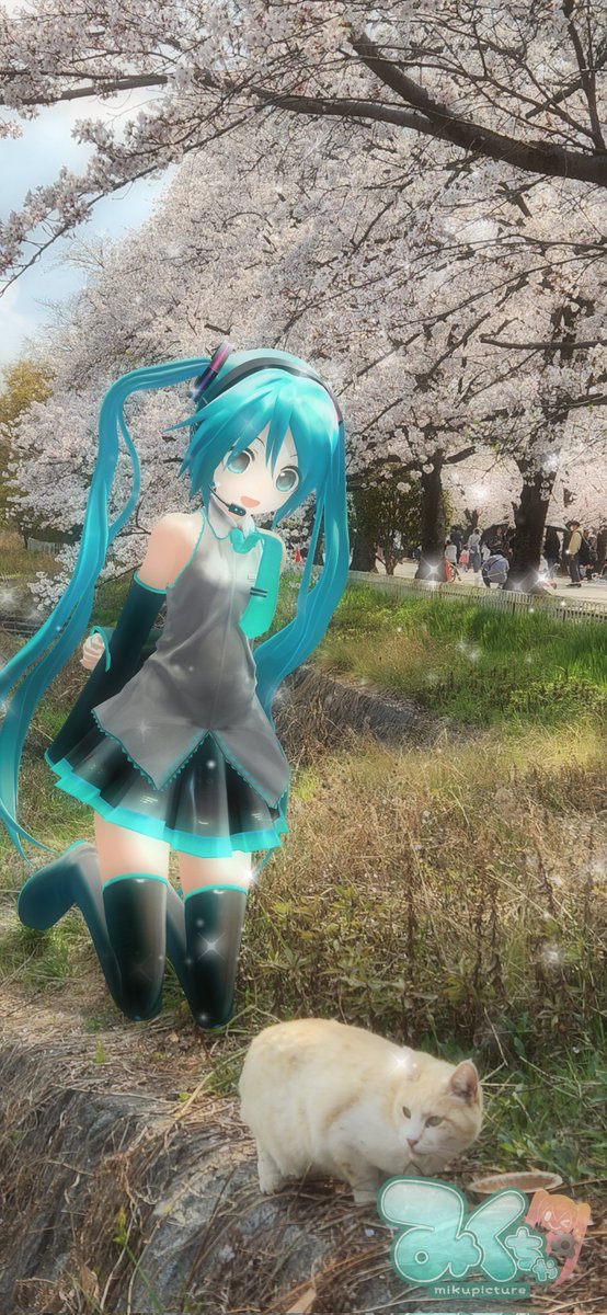 #みくちゃ　#mikuture　#初音ミク　花より団子ですね❤️