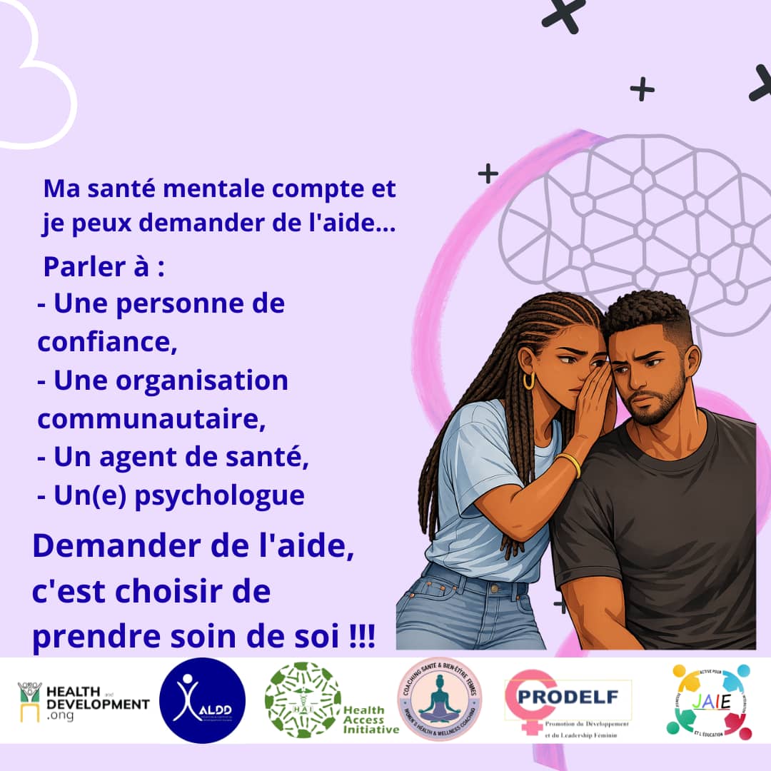 𝗠𝗮 𝘀𝗮𝗻𝘁𝗲́ 𝗺𝗲𝗻𝘁𝗮𝗹𝗲 𝗰𝗼𝗺𝗽𝘁𝗲 𝗲𝘁 𝗷𝗲 𝗽𝗲𝘂𝘅 𝗱𝗲𝗺𝗮𝗻𝗱𝗲𝗿 𝗱𝗲 𝗹'𝗮𝗶𝗱𝗲.
Parler à :
-Une personne de confiance,
Une organisation communautaire,
Un agent de santé,
- Un(e) psychologue
Demander de l'aide, c'est choisir de prendre soin de soi !!!
<a href="/OngAldd/">ALDD ONG</a>