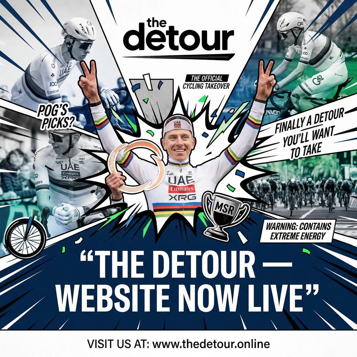 The deTour tweet media