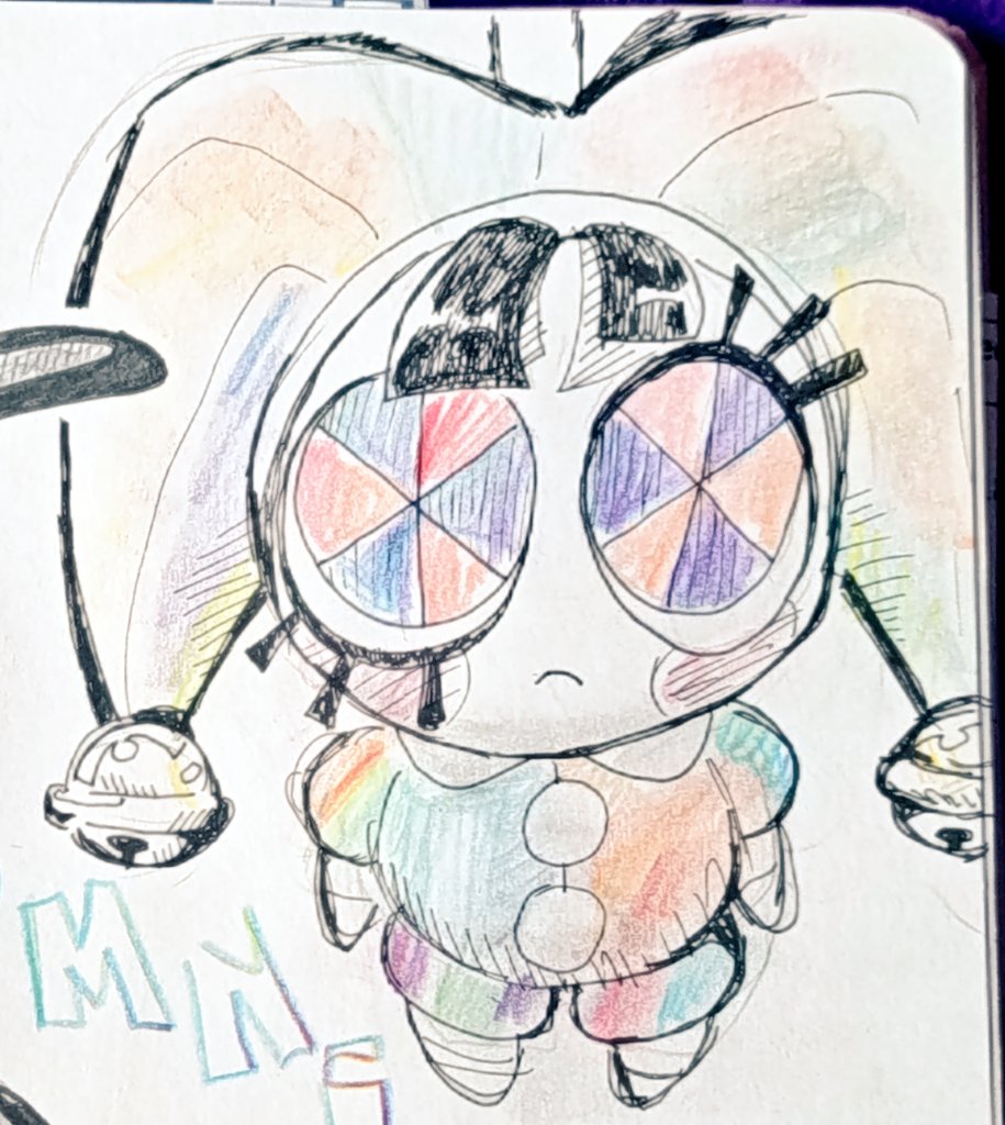 Dibujando a la Pomnibubu para calmar mis ansias y deseos de poseerla en mis manos, pq glitch store pq no hacen envios a chile -pos nomas