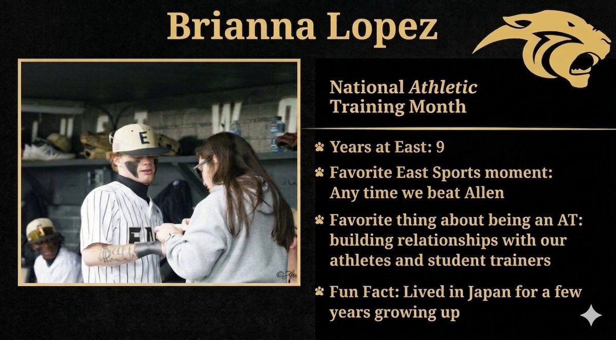 PlanoEastATs's tweet photo. Today's staff spotlight is Coach Lopez! Thanks for all you do to help the Eastside! #eastAT #hydrationnation https://t.co/5BherT9eqd