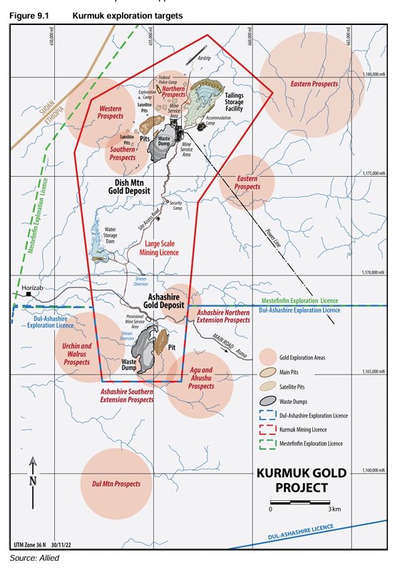 TruthInHorn's tweet photo. Not only that but highway
40(Kurmuk-Asosa main road) which this camp is situated near if you continue to follow it west it leads directly to the Ashashire mining area which is located 15 km south of Dish mountain mining area. Also multiple other mining prospect sites sit to the north, west and east of the Ashashire mining area which has seen an uptake in development and construction along side the Ashashire site.