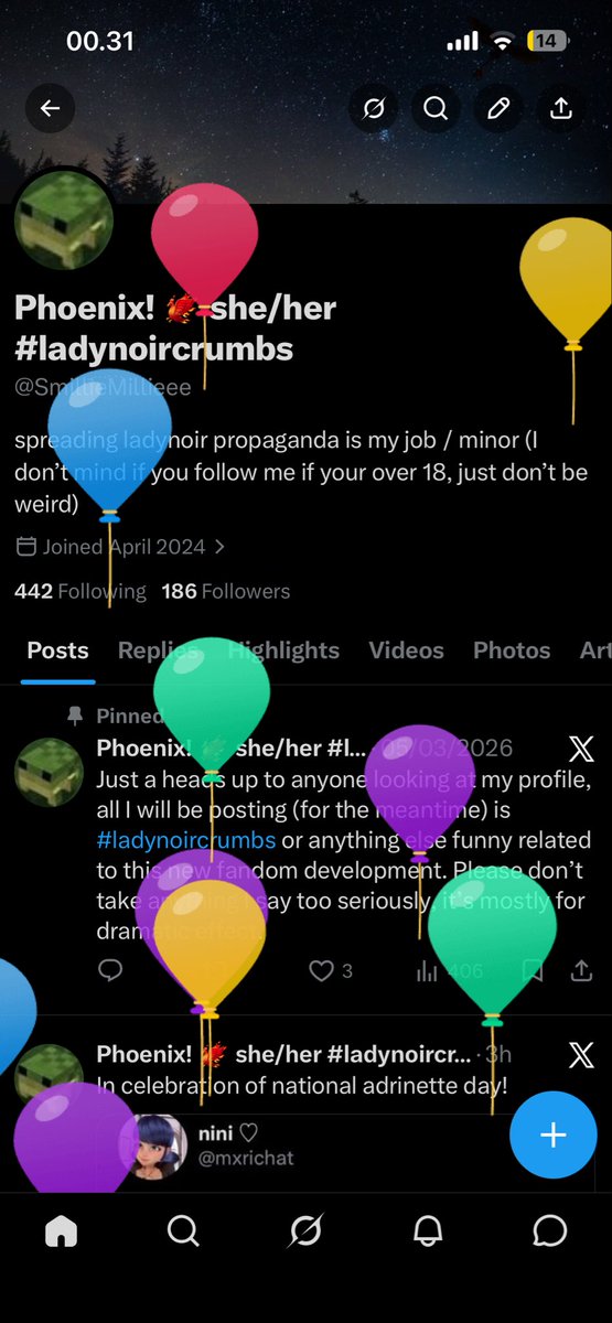 Phoenix! 🐦‍🔥 she/her #ladynoircrumbs tweet media