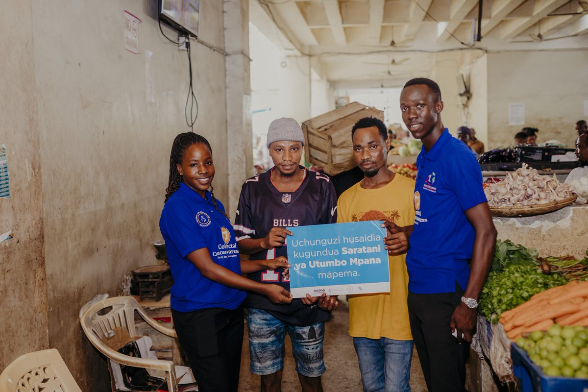 oncointelligenc's tweet photo. BLUE HAT BOW TIE WEEKEND โ KISUTU MARKET RECAP
On Friday, 27th March 2026, Onco Intelligence, in partnership with the @GlobalCRC took colorectal cancer awareness to the heart of Dar es Salaam, Kisutu Market.
#BlueHatBowTie #ColorectalCancerAwareness #OncoIntelligence https://t.co/FOKrXw9bXP