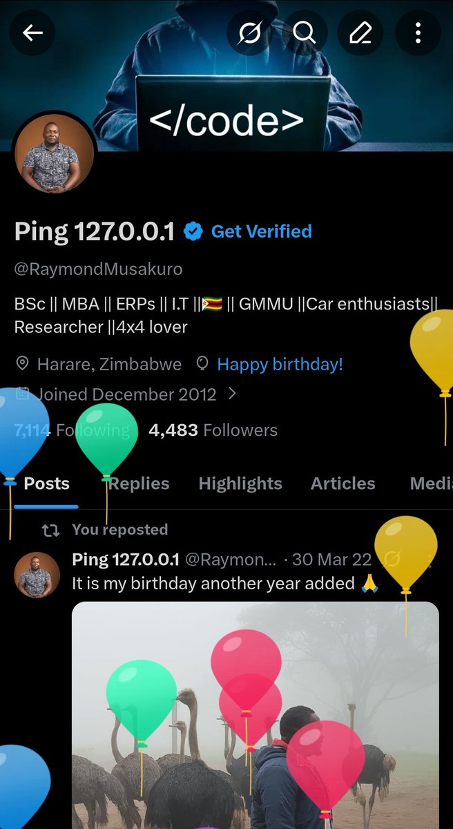 Ping 127.0.0.1 tweet media