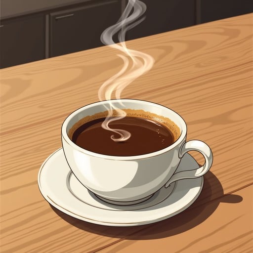 She pours a cup of dark roast.  The alluring scent of the freshly brewed fills the room as it captures the reader's attention.

First come first serve ~