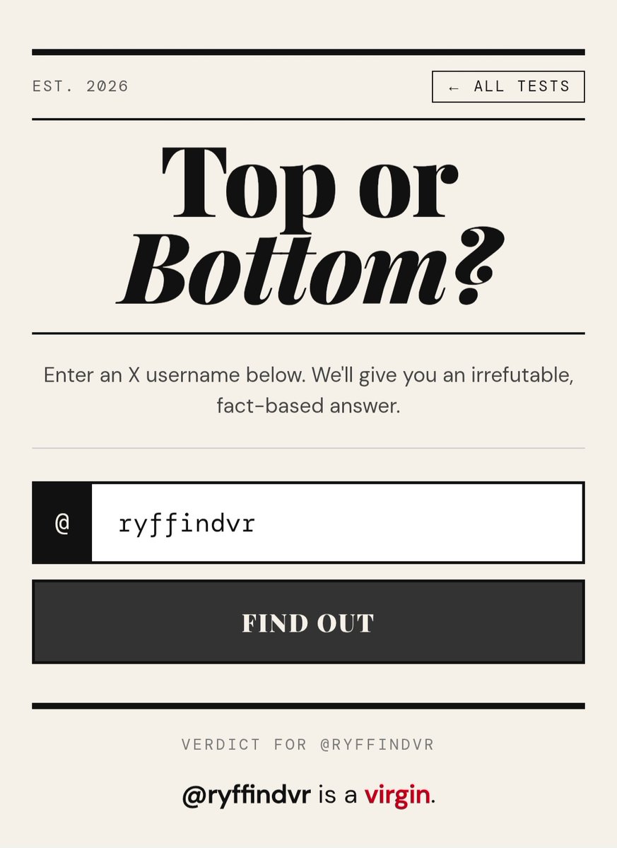 En teoria me tenia que decirme si tengo pinta de ir arriba o abajo. No esto.