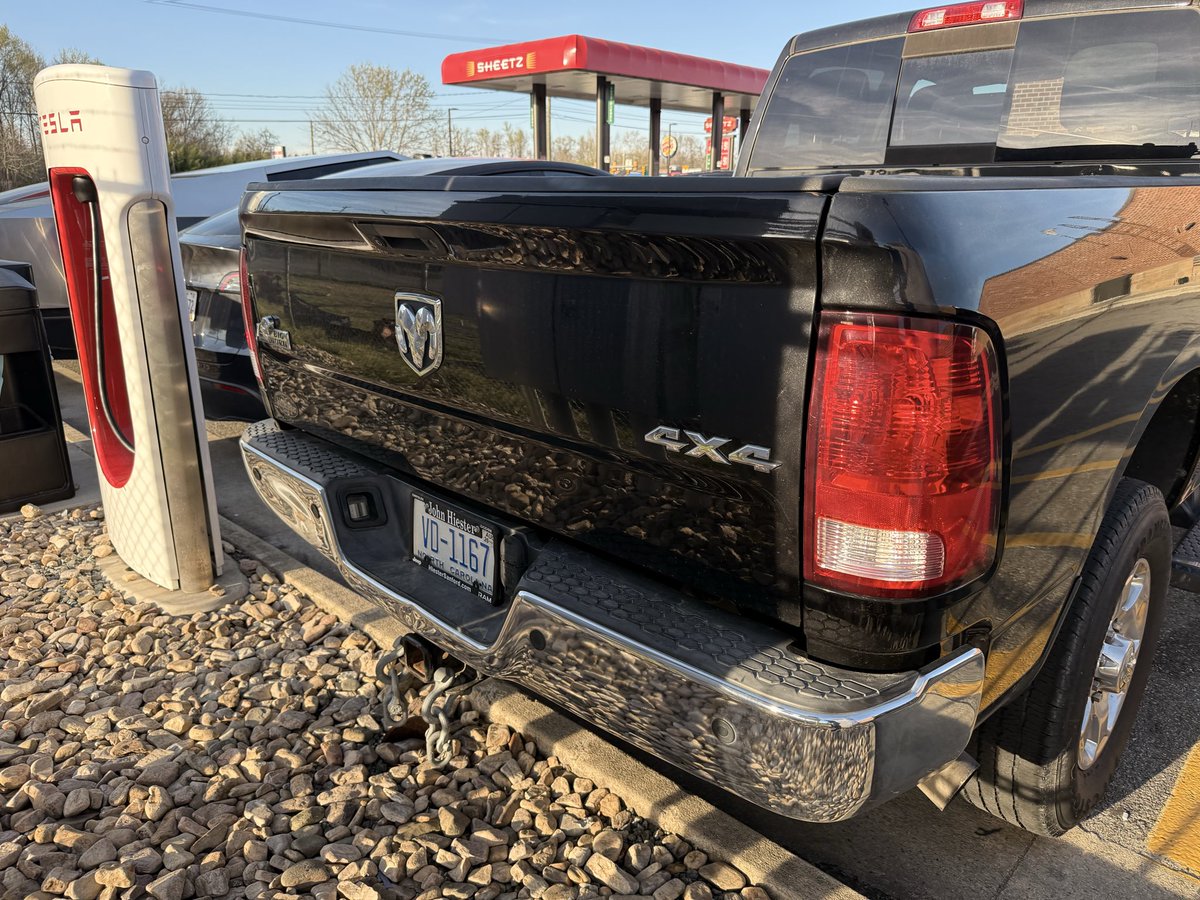 This truck has been ICEing all day long at the South Boston Supercharger, which only has 4 chargers at the Sheetz. Sheetz has been getting complaints all day, but they refuse to do anything. Unfortunately in Virginia there are no laws that prevent this. 
<a href="/sheetz/">SHEETZ</a> <a href="/plugshare/">PlugShare</a>