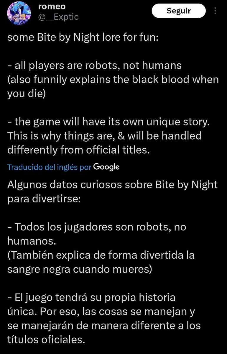 Noticias Bite by night español tweet media