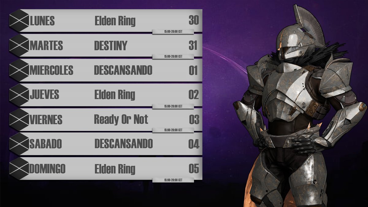 ¡Bueno, por una vez lo subo sin trabas!, ¡El calendario de esta semana! :D