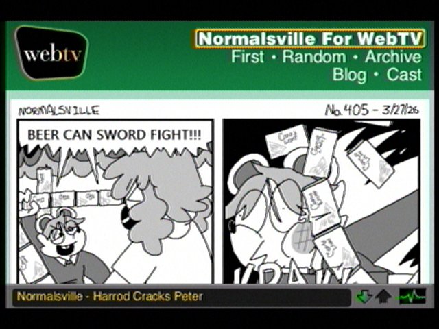 no1pepsilover's tweet photo. The only surviving screenshots of the #normalsville WebTV page. Circa 1999 https://t.co/wLEQfwEcll
