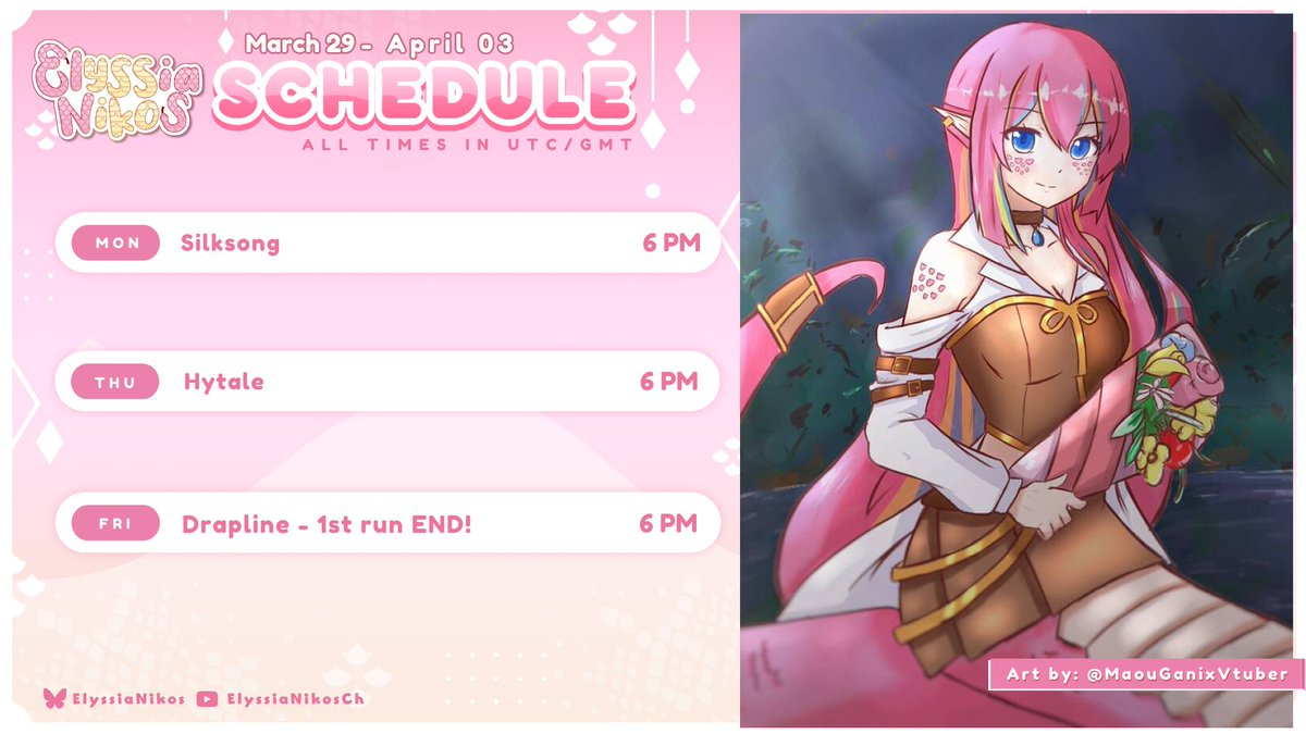 Oopsie, Ely is busy during Tuesday! So we will have another week of 3 streams...

Are you ready to finish Drapline's first run?