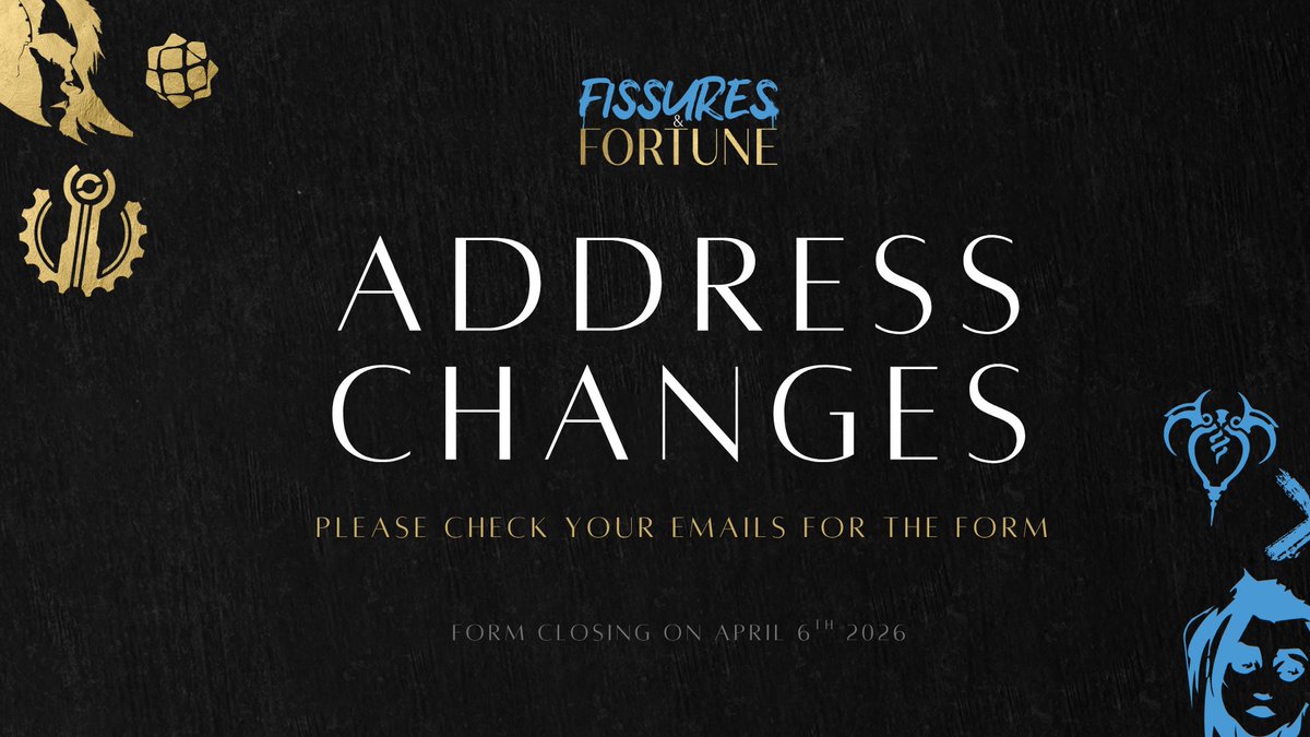 Fissures & Fortune | PREORDERS CLOSED tweet media