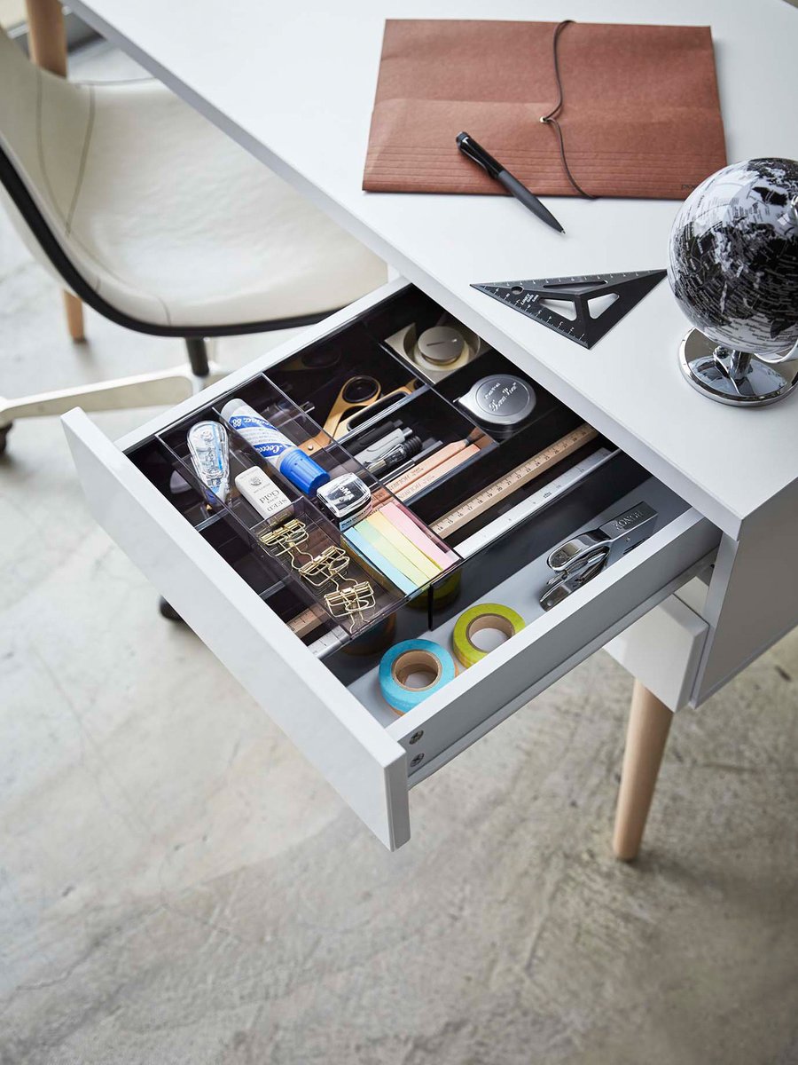 tanton_room's tweet image. towerのデスクトレー✨伸縮式なので引き出しにピッタリフィットして気持ちいい！#tower