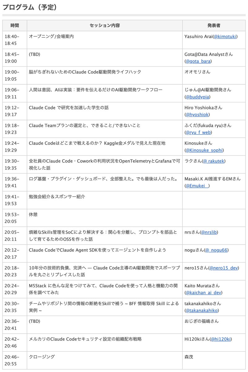 Yasuhiro Arai(AI駆動開発勉強会主催) tweet media