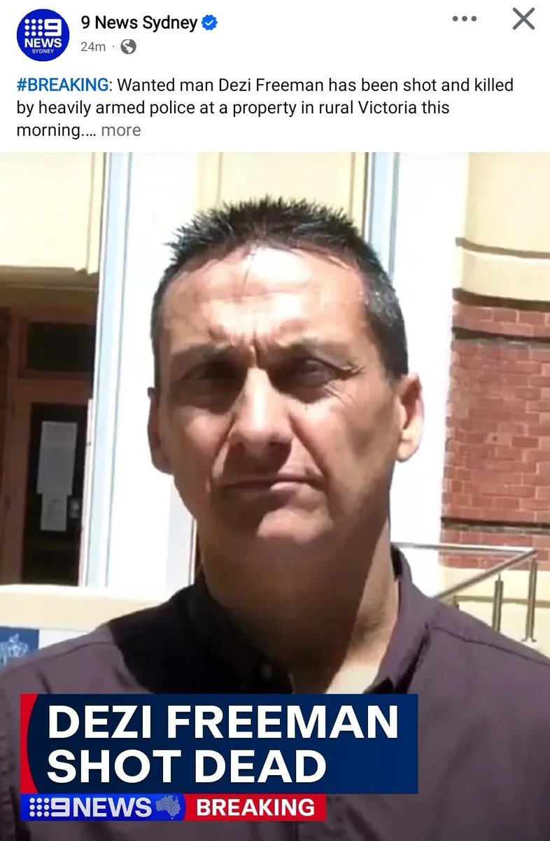 They got him. Doubt they would have givin him a chance, they been wanting this killed for a long minute. 

They will shot Aussies dead, but lord forbid them shooting a terrorist.

#DeziFreeman