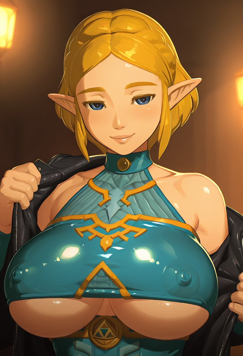 zibu_AI's tweet photo. oh hey zelda, you look... different... https://t.co/R6i4MCsWSI