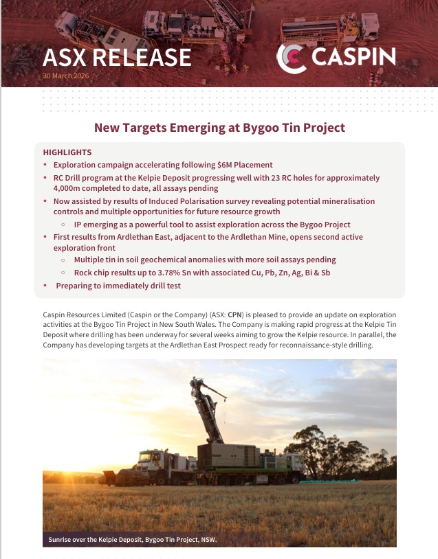 Caspin Resources Limited tweet media