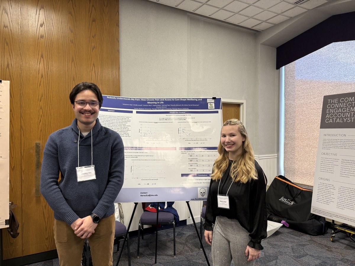 LabTerror's tweet photo. We had a great time presenting our research at the @JMUCAL Undergraduate Research Conference! Onwards to the next conference - the Virginia Association of Psychological Sciences. 🎉🎉🎉 https://t.co/vOYMekUUP7