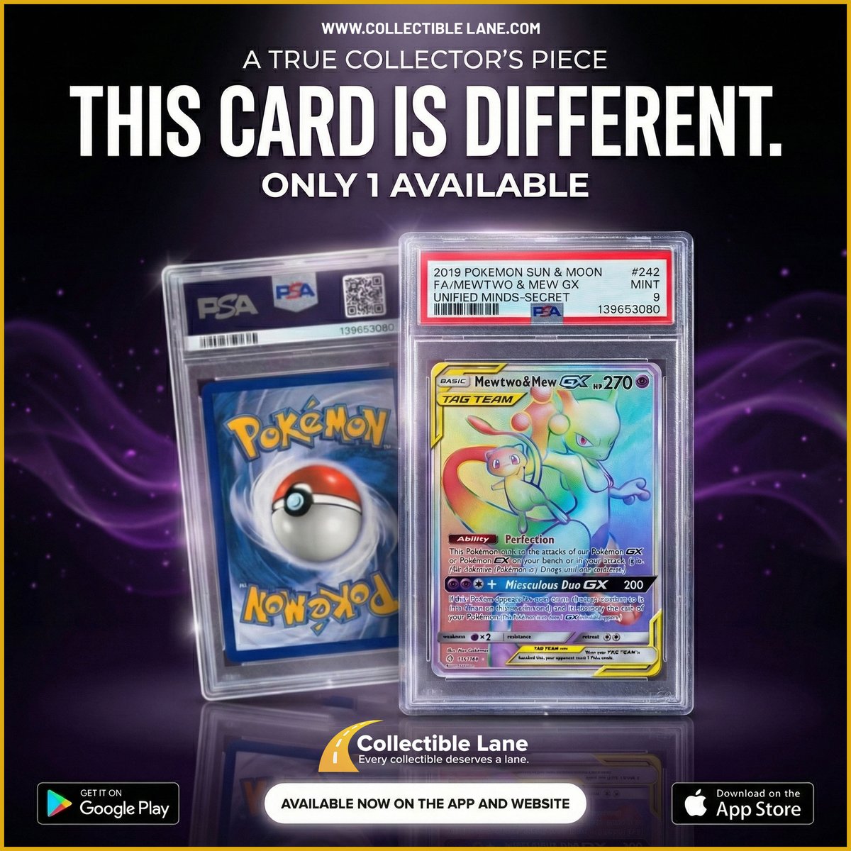 CollectibleLane's tweet image. This One Hits Different! Now available:
collectiblelane.com 
#PokemonCards #PSA9 #Mewtwo
#CardCollectors #TCGCommunity #PokemonCollecting
#CollectibleLane #FindYourGrail #RareCards