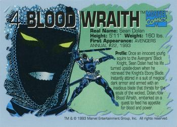 AustinGorton's tweet image. 004 - Bloodwraith

Thanks to his connection to Black Knight at a time when I was all about Black Knight, this is one of the '93 Annual creations I have a stronger connection to.

Scans via @tradingcarddb

#TradingCardADay #93A #Avengers #Bloodwraith