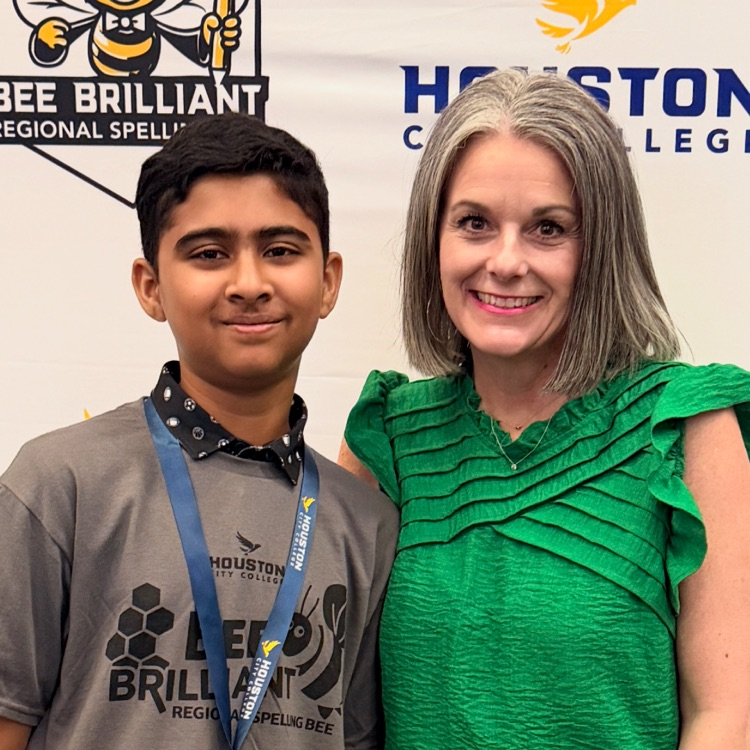HumbleISD_CMS's tweet image. Huge round of applause for Vihaansh Aravindh for representing Creekwood MS and Humble ISD at the regional spelling bee this past Saturday! We are so proud of you!! #TheColtWay