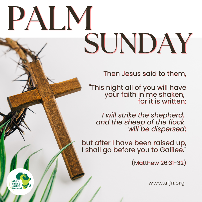 AFJN_DC's tweet photo. This Palm Sunday we sing "Hosanna to the Son of David" and reflect on Jesus' words. Let us begin Holy Week by meditating on God's great love and mercy for us and the whole world. https://t.co/CVk2lzLD1v