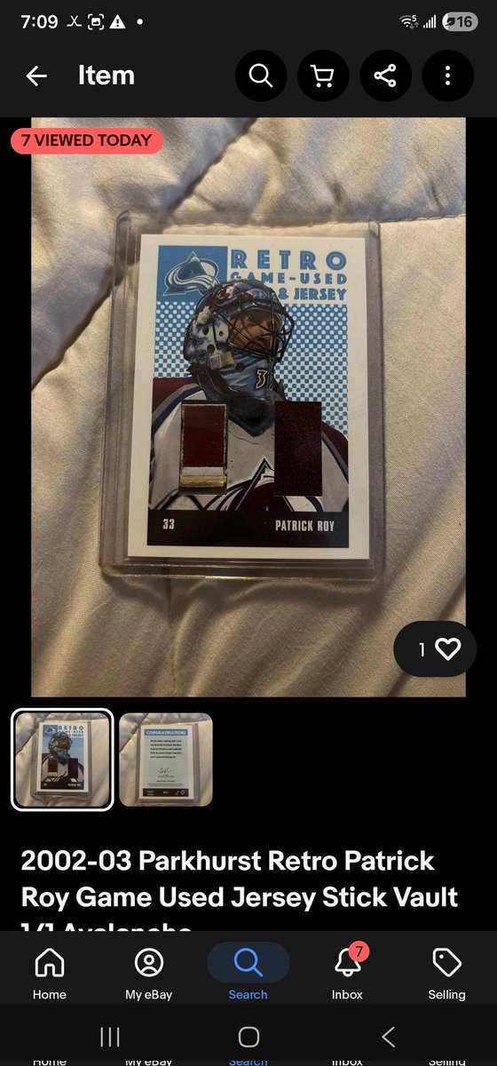 DanielLuss6826's tweet photo. @AlexHalimeh don't do business with this account, he responded to my ISO patrick roy post with 3 pictures of cards he clearly got off ebay from 3 sellers accounts trying to pass them as his own for a lot cheaper than market value. https://t.co/mPhh9BimZ6