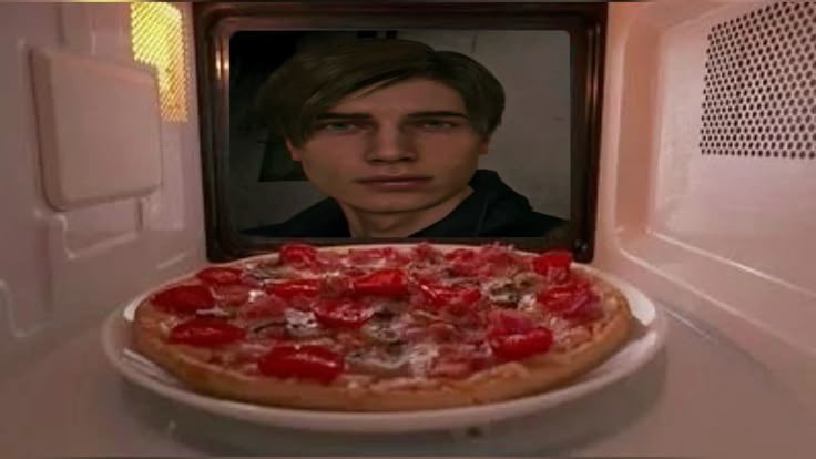 deadeprson's tweet photo. bro hes gonna steal my pizza bro oh my god https://t.co/WqC38dveXG