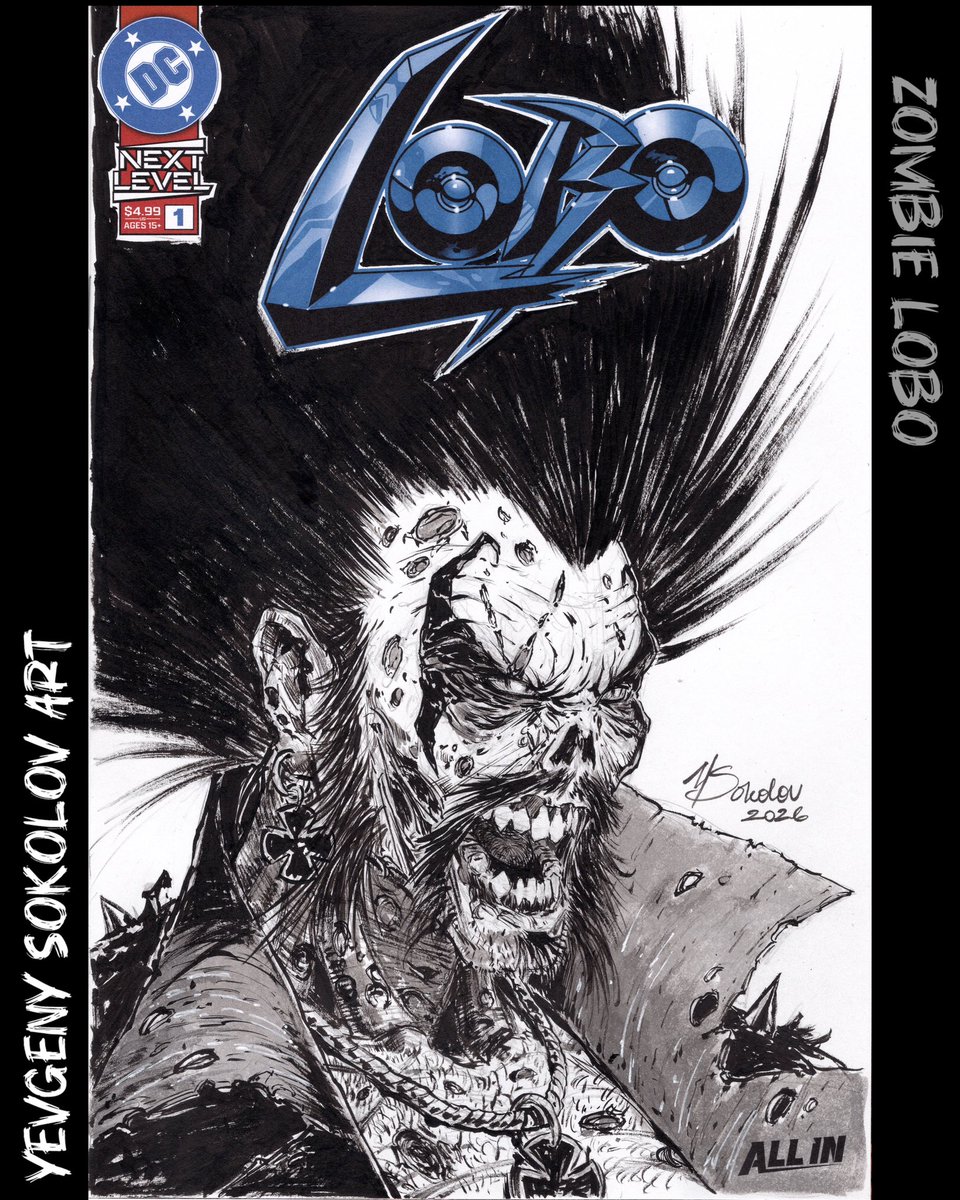 YVSokolovArt's tweet image. LOBO (zombie) freshly completed sketch cover.
AVAILABLE!
#lobo #zombie #sketchcover