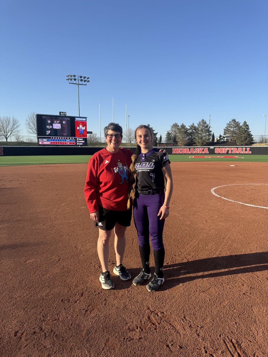 RaeganBrandt's tweet photo. Thank you @HuskerSoftball for inviting me to this amazing experience camp! The energy, encouragement, and knowledge the coaching staff and  players gave off is truly amazing and I am so grateful!  @RhondaRevelle @lorisippel @DLouMiller @liv_ferrell39 @roimidwest @ROIFASTPITCH @LSW_Softball