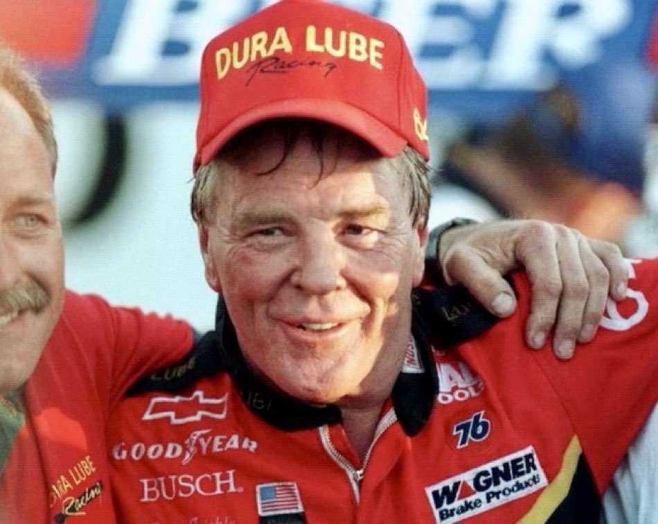 LegendsNascar's tweet photo. Dick Trickle won the 1997 Galaxy Foods 300 at Hickory 29 years ago today. 🏁 

It was his first career Busch series win. He was 55 years old.  

#NASCARLegend 🏁 https://t.co/rXCqNdOn4d