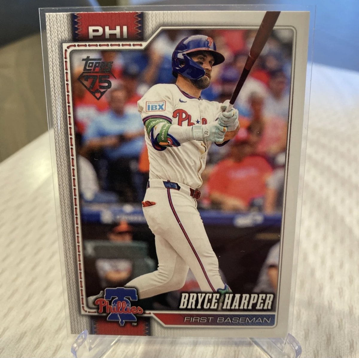 PromotionsDa's tweet image. Bryce Harper 2026 Topps Series 1 Baseball SP Companion Card Image Variation Philadelphia Phillies ebay.us/m/tY0cpC #eBay #shortprint #BaseballCards