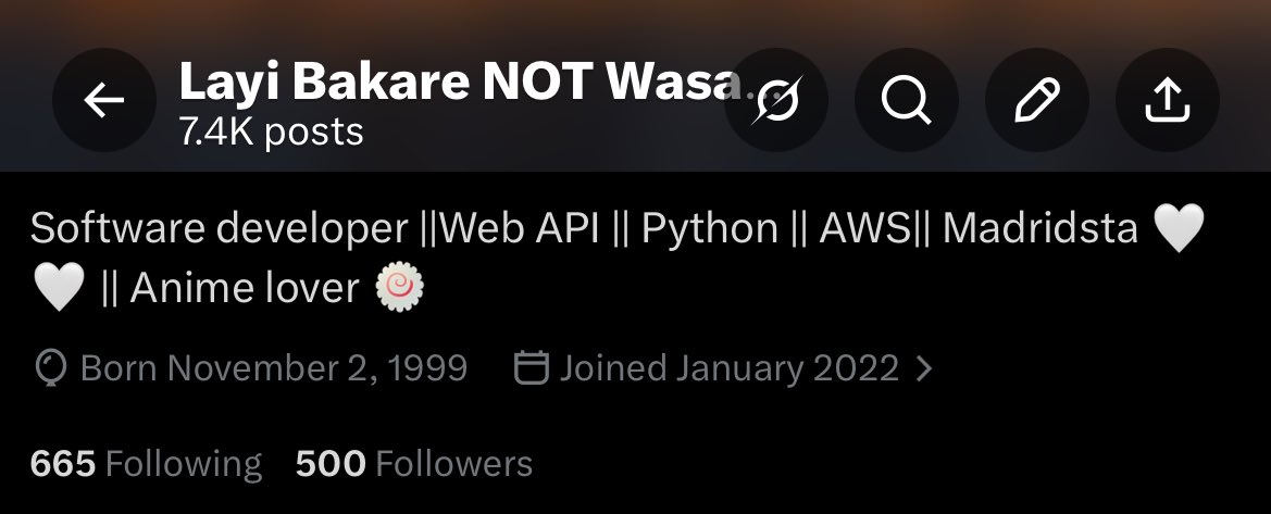 Layi Bakare NOT Wasabi😊 tweet media