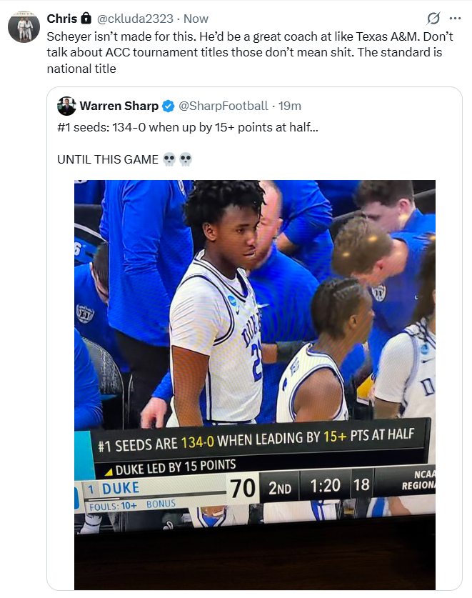 Duke Basketball tweet media
