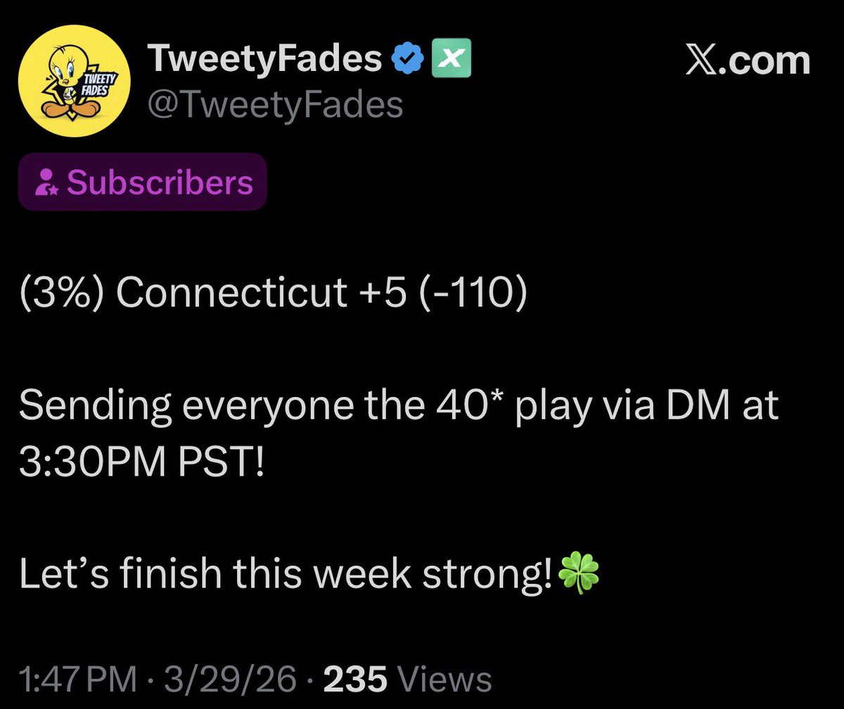 TweetyFades tweet media