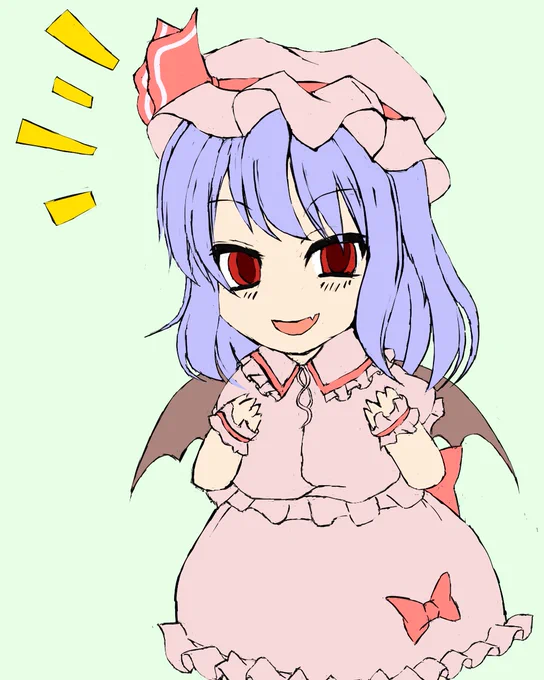 おっはよございます これは色を置いてみた忙しい人のためのシリーズのレミリア
