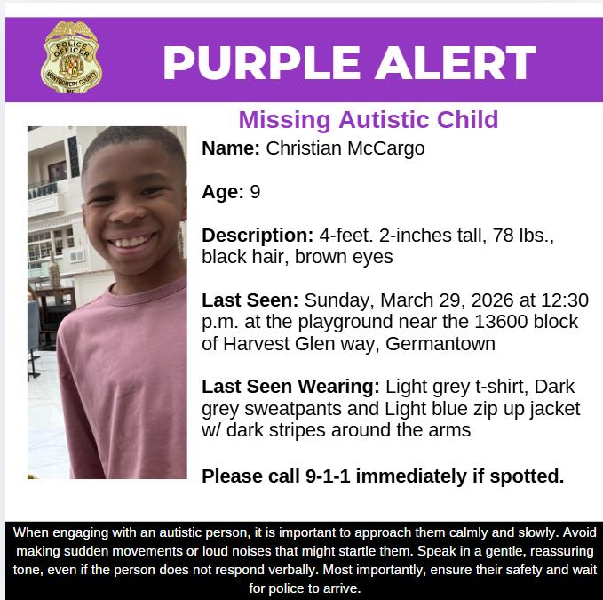 Montgomery County Department of Police tweet media