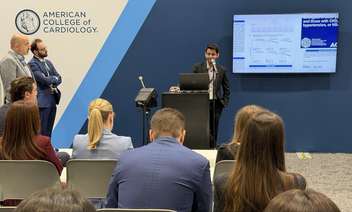 ishmumchow's tweet photo. Always so humbling to be at these conferences, surrounded by and learning from some of the biggest names in the field. Honor to even be a tiny part of it. #ACC2026 @jmcchiefs @heartwiselab https://t.co/z8ziiJOSGJ