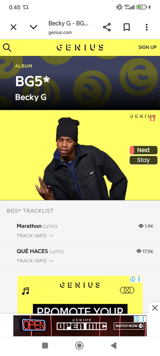 Hablamos Mañana no estará en el BG5?🤔 Si es ese el caso creo que en uno o dos meses va a salir otra canción

#beckyg #beasters