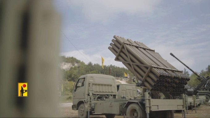 ferozwala's tweet photo. #Breaking
Hezbollah:
🚨💥We targeted a gathering of Israeli enemy soldiers and vehicles east of Khiam detention centre with a rocket barrage.
💥We shelled the Metula settlement with a rocket barrage.
#Hezbollah #Labanon
@qudsn https://t.co/INtDnYqIvE