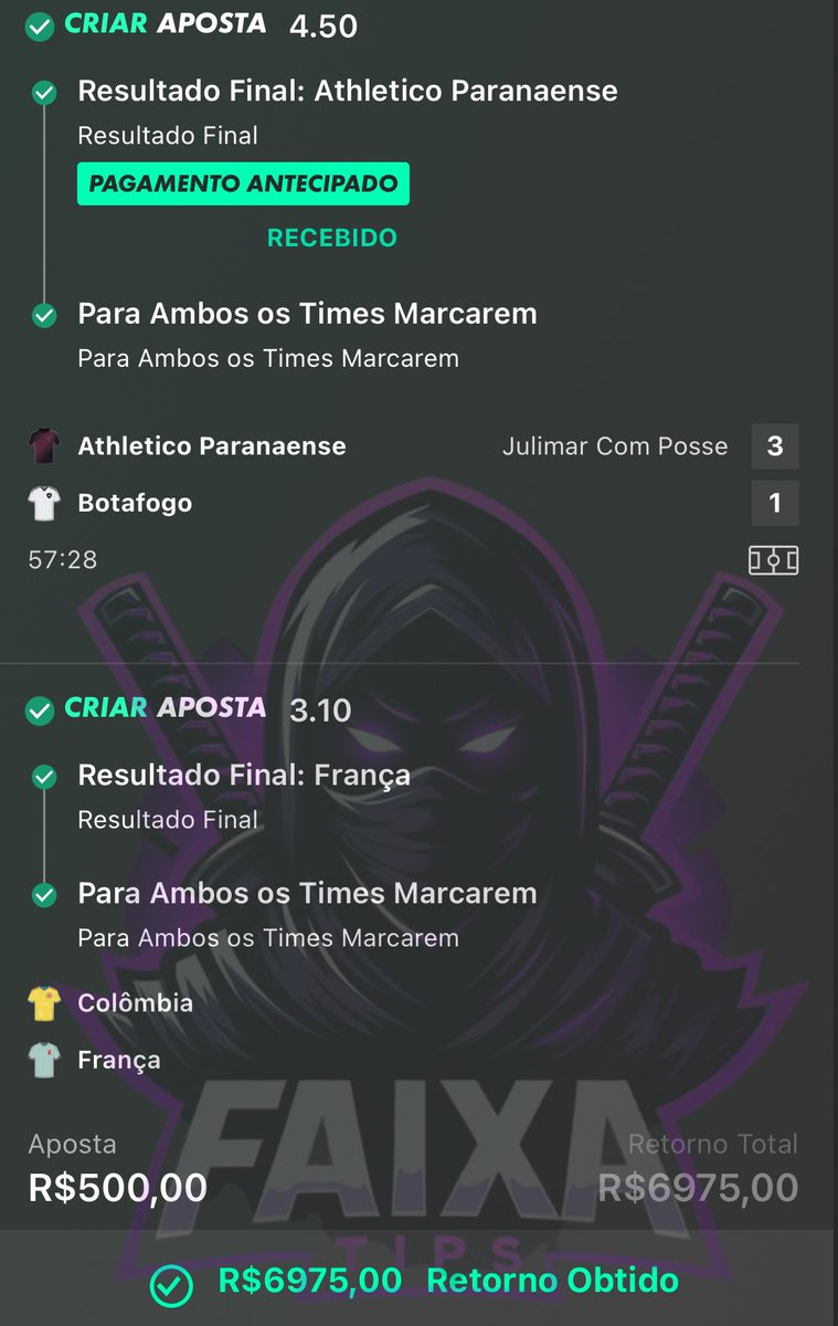 FAIXA TIPS 🥷 tweet media